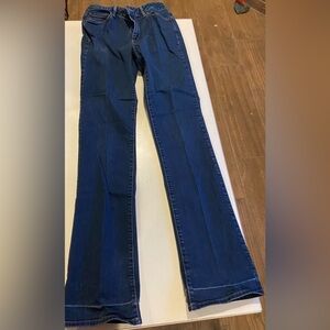 Eddie Bauer Women's Slightly Curvy Bootcut Jeans Sz 8L Dark Wash